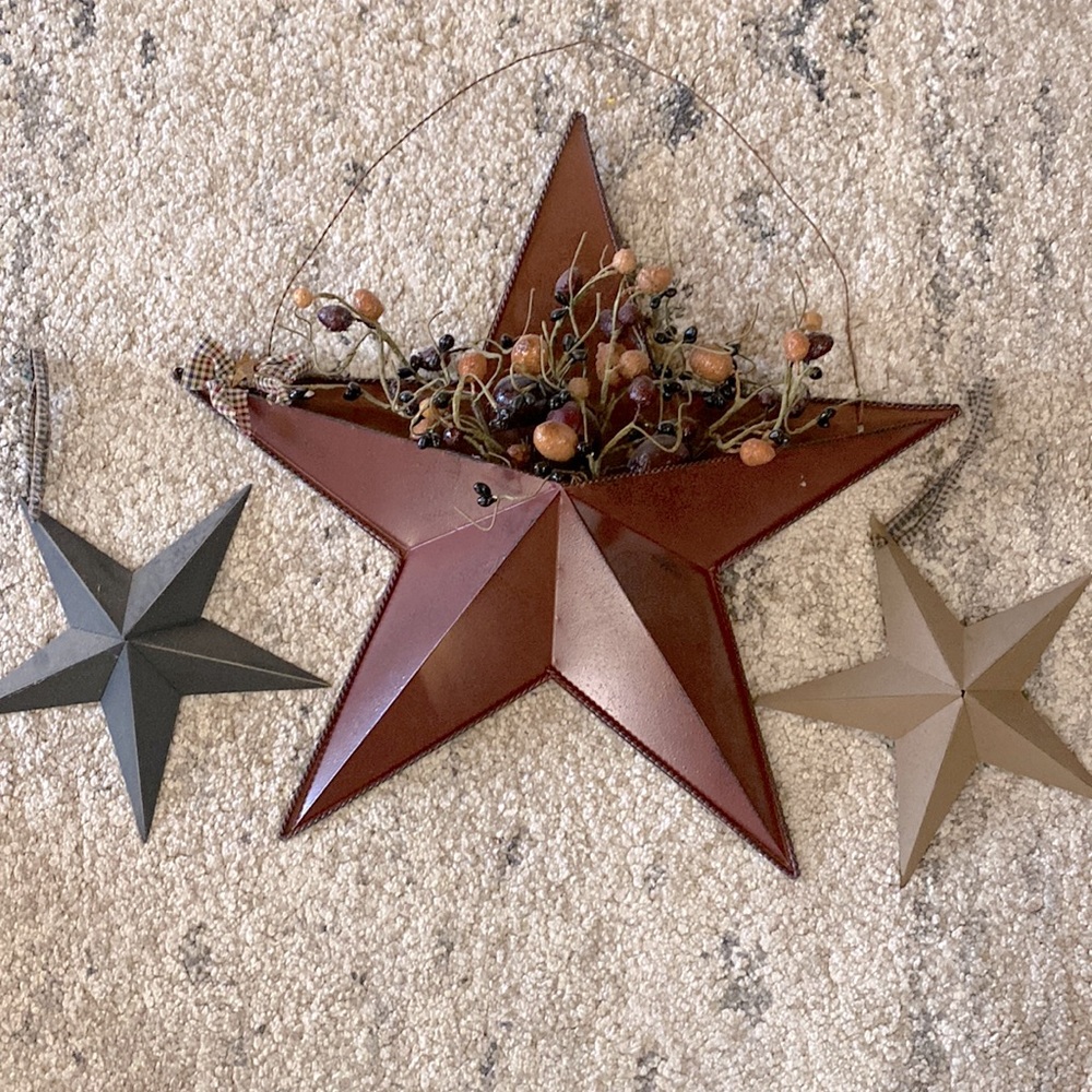 Metal star home decor